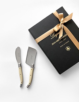 [선물포장] 장네론 라귀올 아이보리 버터나이프&amp;치즈커터 세트 2p